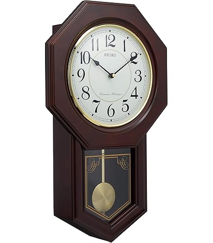 Amazon.co.jp: リズム(RHYTHM) 柱 掛け時計 アナログ モダンライフM05