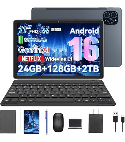 Amazon.co.jp: Tabwee W90 Android15 タブレット 11インチ 2TB : おもちゃ