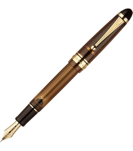 Amazon | パイロット万年筆 エラボー ブラウン 極細字軟(SEF) FE-25SR