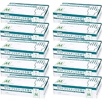 Amazon.co.jp: サラヤ 【ケース】 プラスチック手袋E 粉無 Mサイズ 100