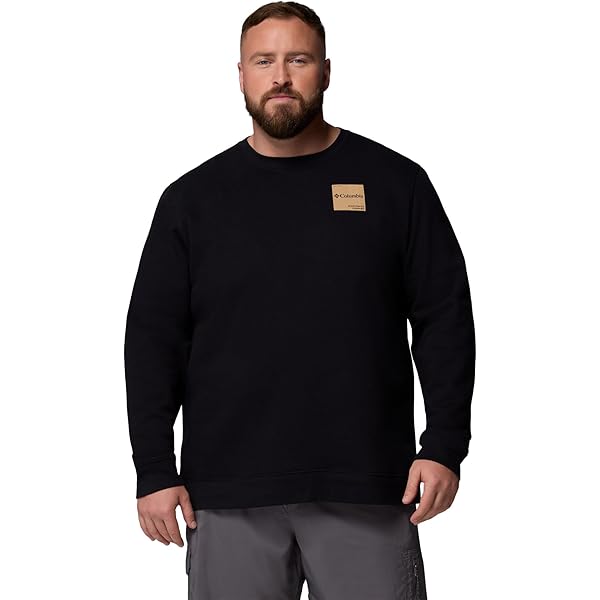 Columbia Men's Meridian Creek Crew, Black, X-Small at Amazon Men's