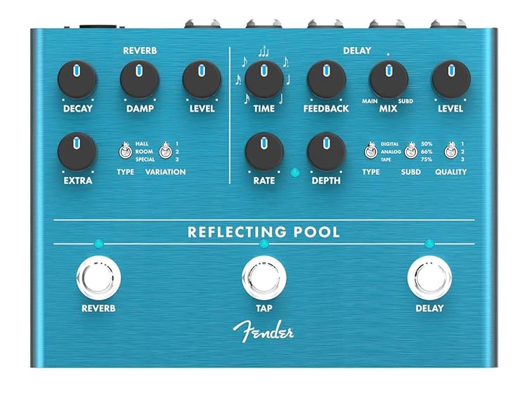 Fender Reflecting Pool Delay/Reverb - 高精度DSP搭載、きめ細やかな