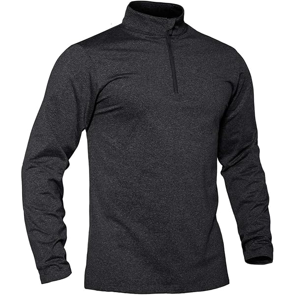 Amazon.com: TACVASEN Quarter Zip Pullover Men Golf Shirt Long