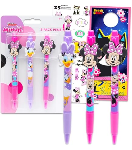 Amazon.com: Disney Mickey and Minnie Mouse Ballpoint Pen Bundle