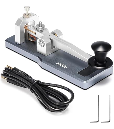 Amazon.com: XIEGU VK-6 Iambic CW Morse Code Key, Dual Paddle