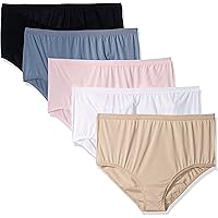 Fruit of The Loom Women's 5 Pack Microfiber Brief Panties