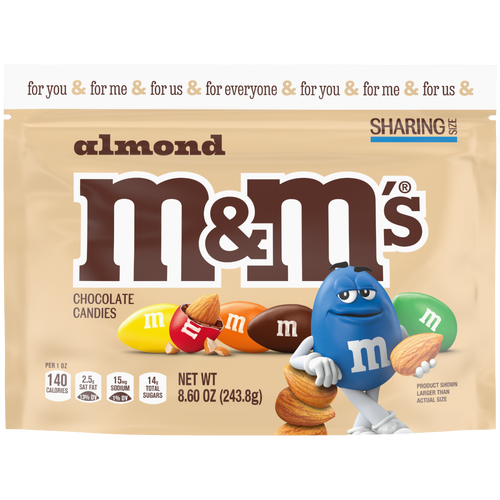 M&M's Mms Almond Share Sz Sup - 8.6 Ounce - Super 1 Foods