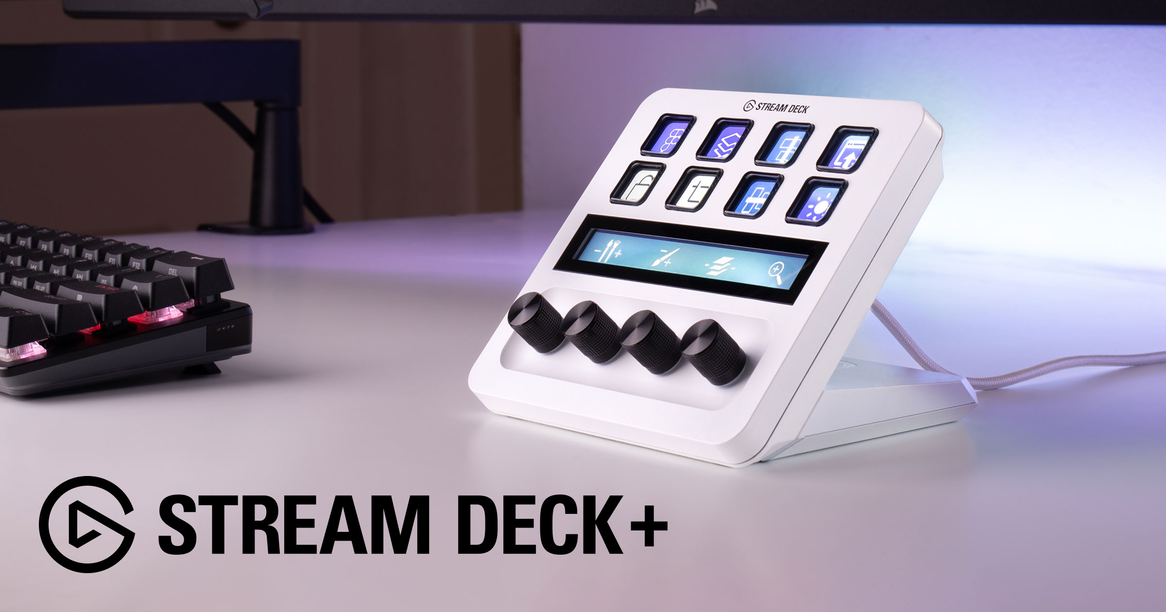 Stream Deck + White Edition | Elgato