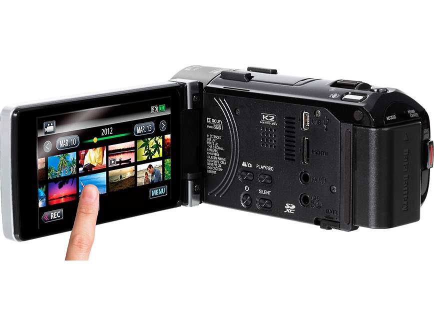 JVC Everio GZ-GX1 Advanced HD camcorder with Wi-Fi® at Crutchfield