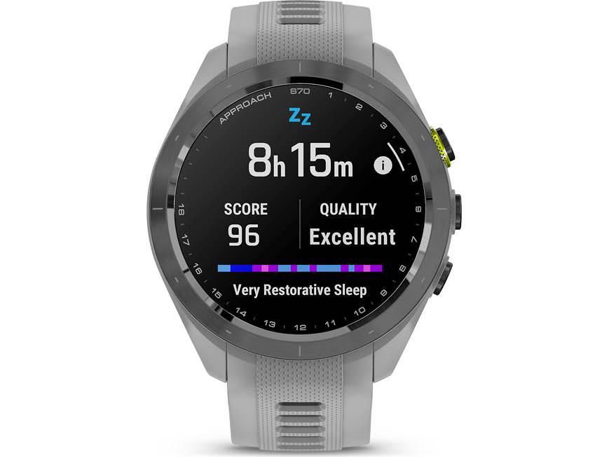 Garmin Approach® S70 (42 mm, Black Bezel with Powder Gray Band
