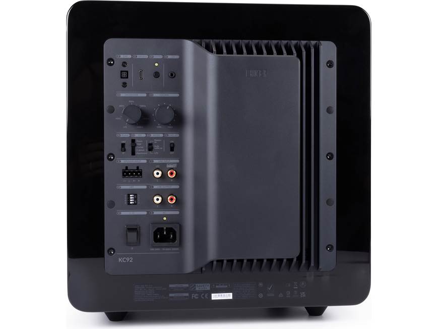 KEF KC92 (Black Gloss) Powered subwoofer with dual 9