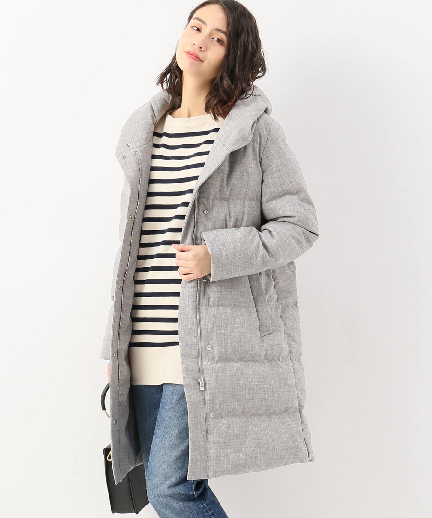 B.C STOCK ベーセーストック】ロングダウンコート◇[品番：BYCW0002846