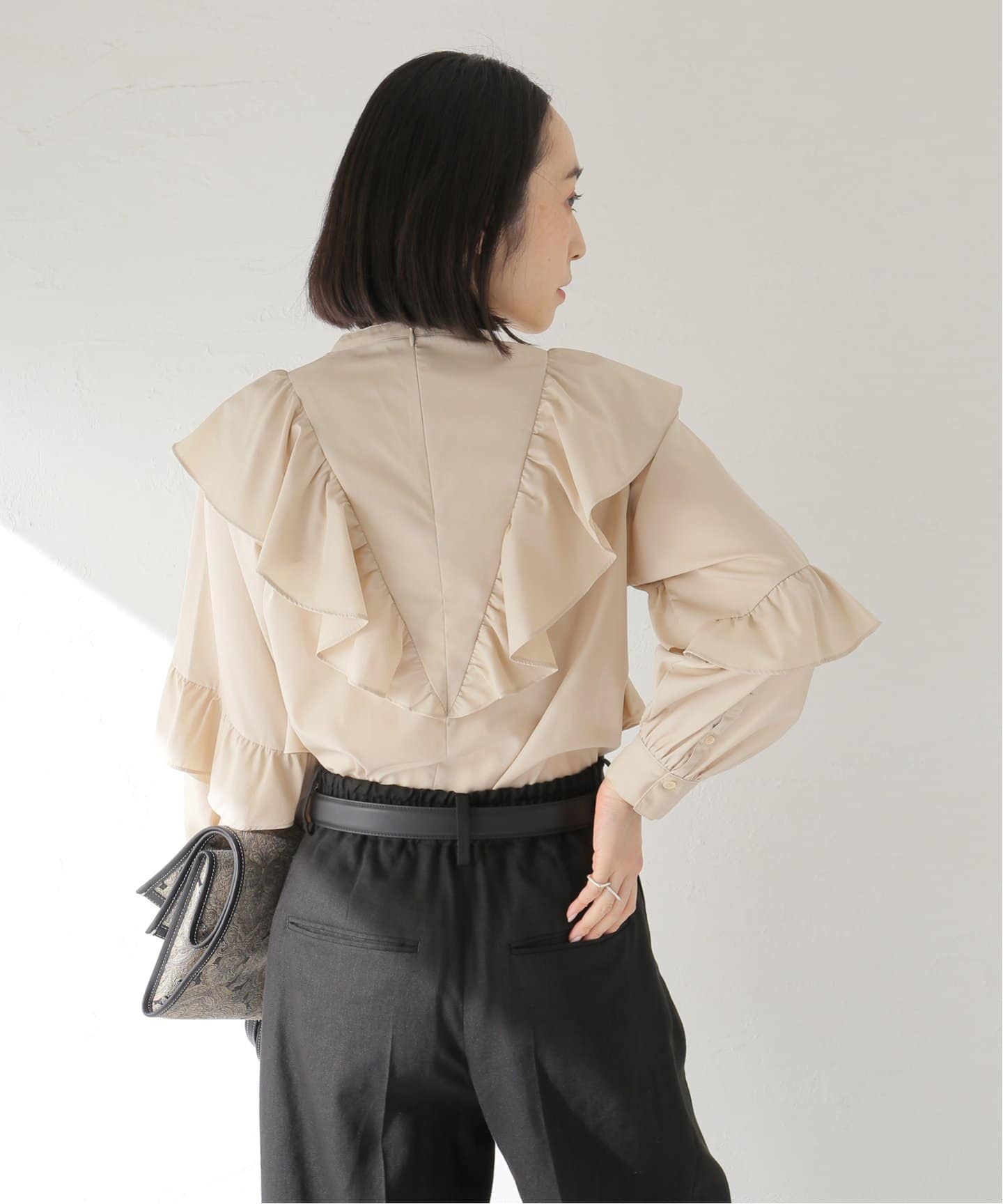 コットンブロードフリルブラウス（シャツ／ブラウス）｜Spick and Span