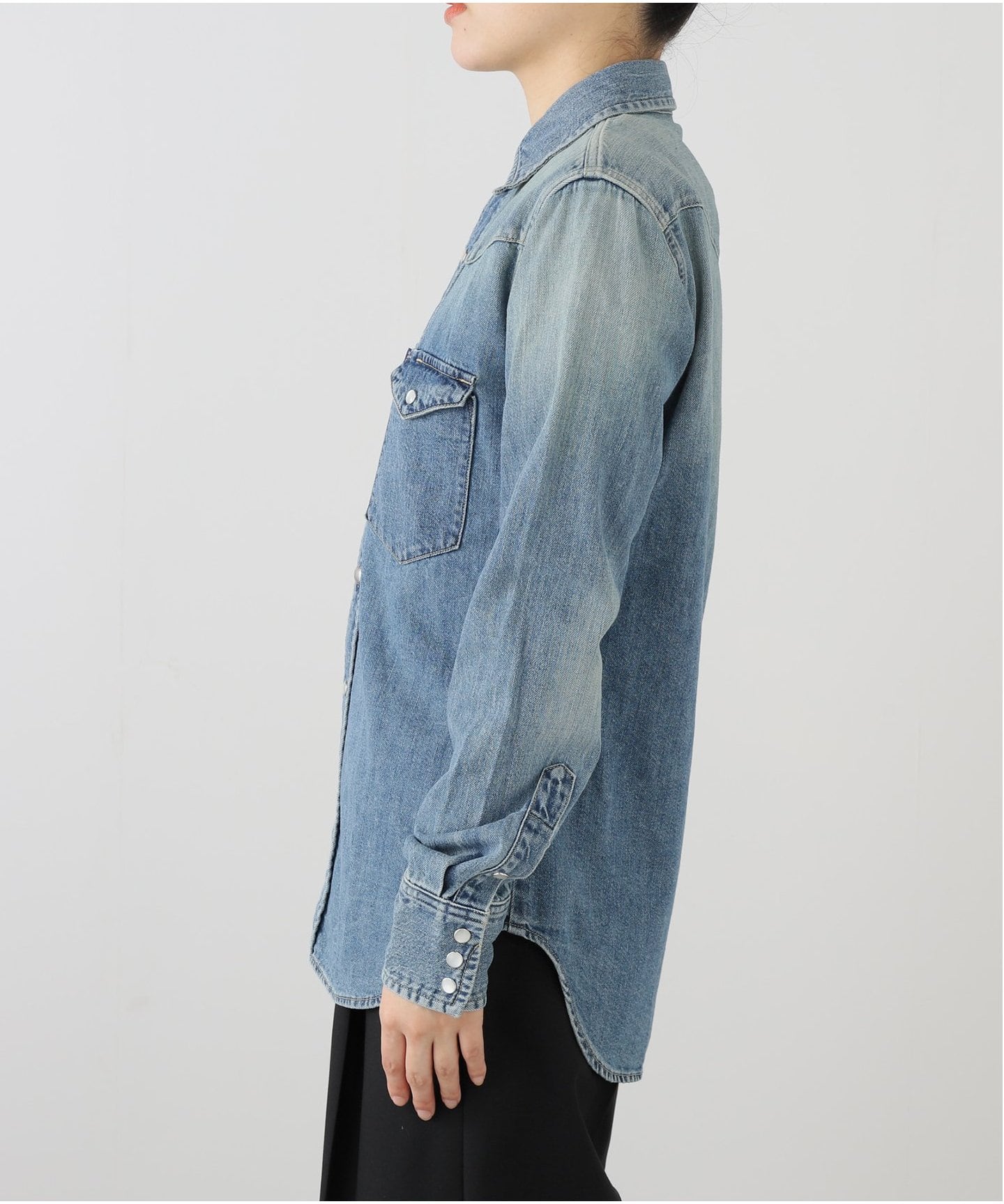 MADISONBLUE/マディソンブルー WESTERN SHIRTS デニムシャツ MB244