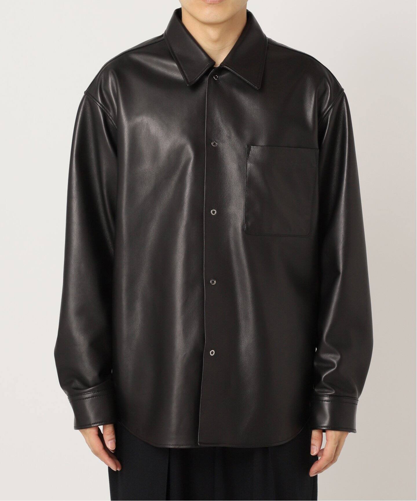 ネイキッドラムレザー シャツ（レザージャケット）｜EDIFICE