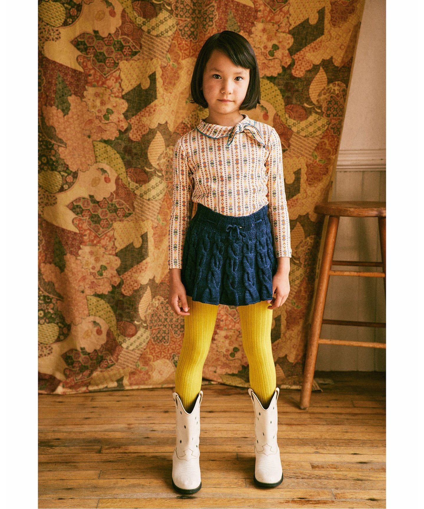 Misha&Puff/ミーシャアンドパフ】Cable SkatingSkirt kids(2-4y