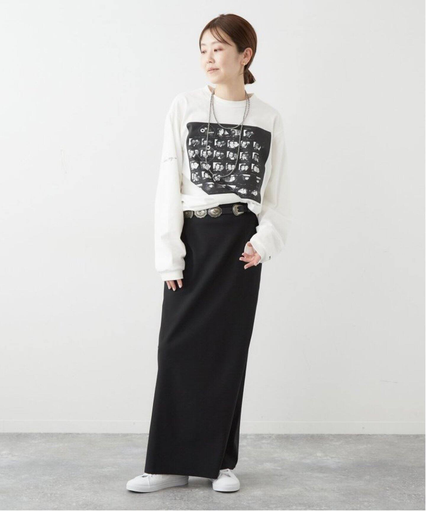 追加》R'IAM ダイバータイトスカート（ロング・マキシ丈スカート