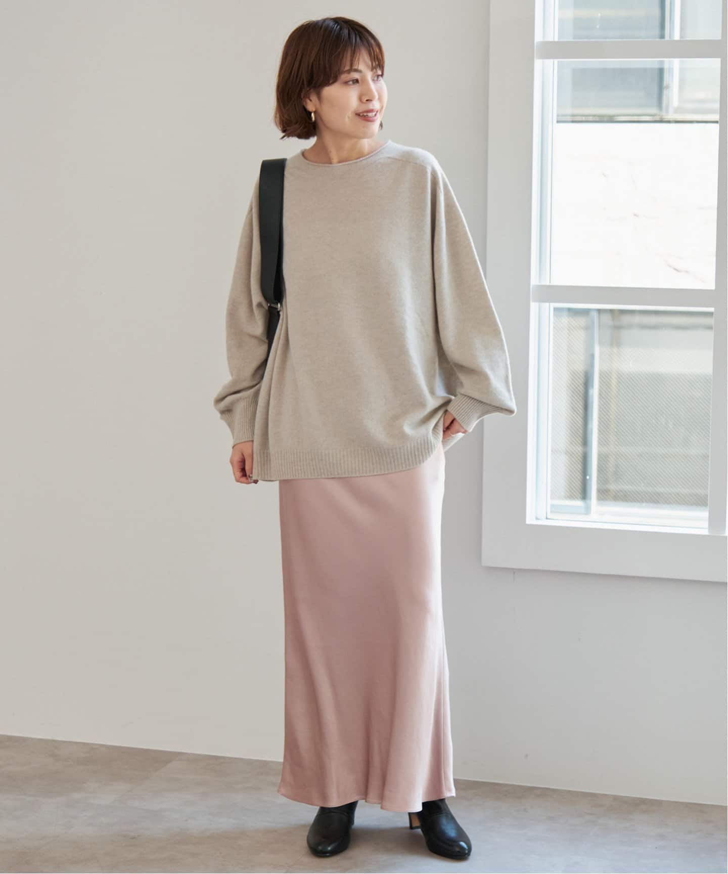 サテンフレアスカート（ロング・マキシ丈スカート）｜Spick and Span