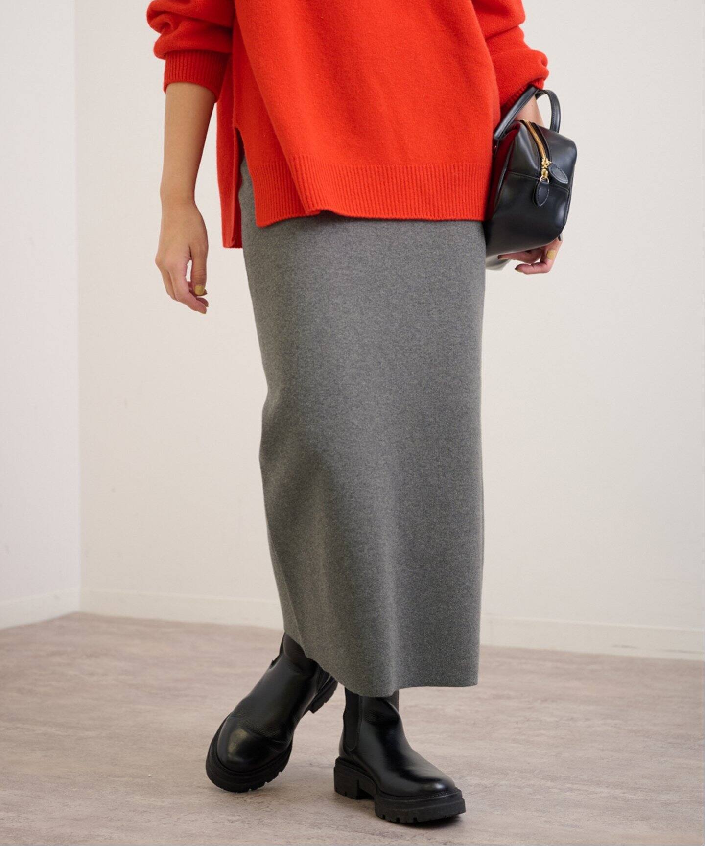 ≪追加≫ダブルジャガードストレートスカート（ロング・マキシ丈