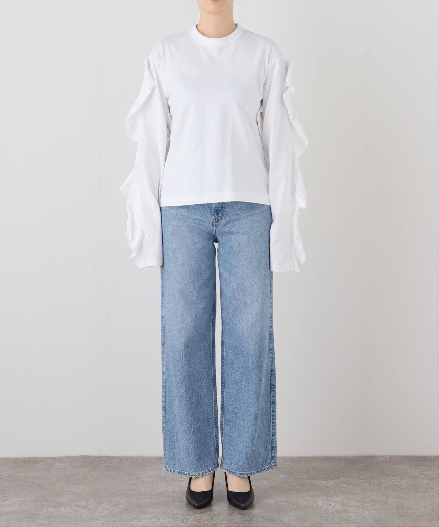 HOLIDAY/ホリデイ】 SUPER FINE DRY RUFFLE RUFFLE TOP（Tシャツ