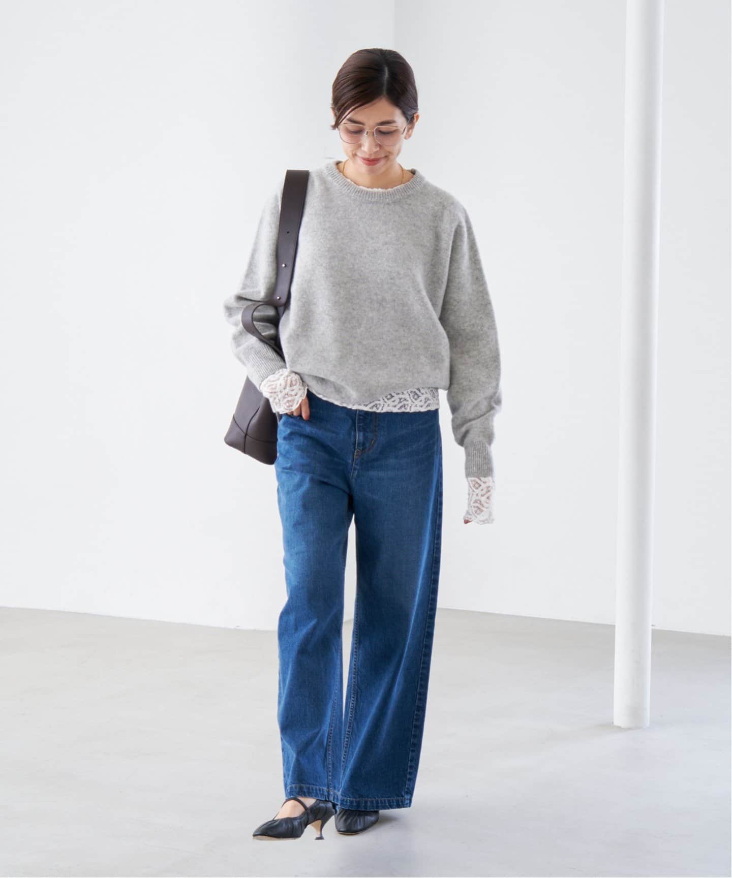 追加3》ペイズリー ストレッチレースプルオーバー（Tシャツ