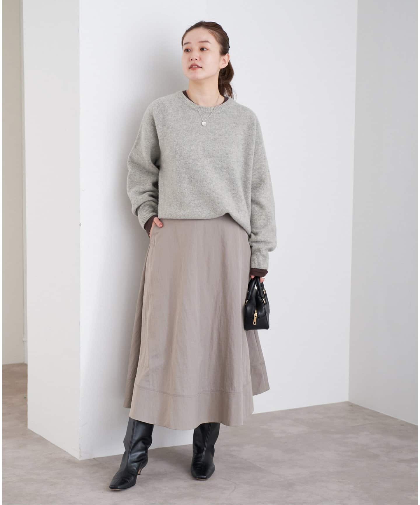 POOGINOOK WOOL クルーネックラグランプルオーバー（ニット／セーター