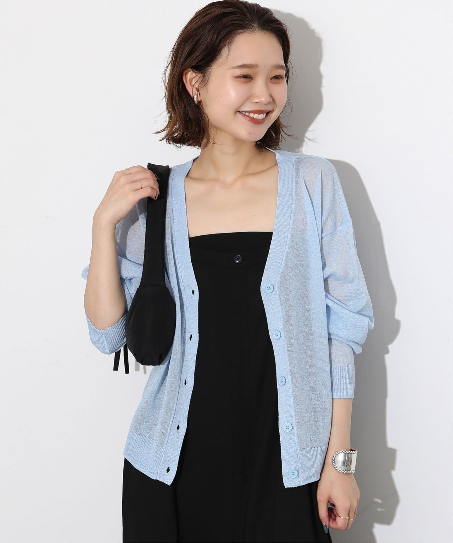 シアーVネックカーディガン（カーディガン）｜SLOBE IENA（スローブ