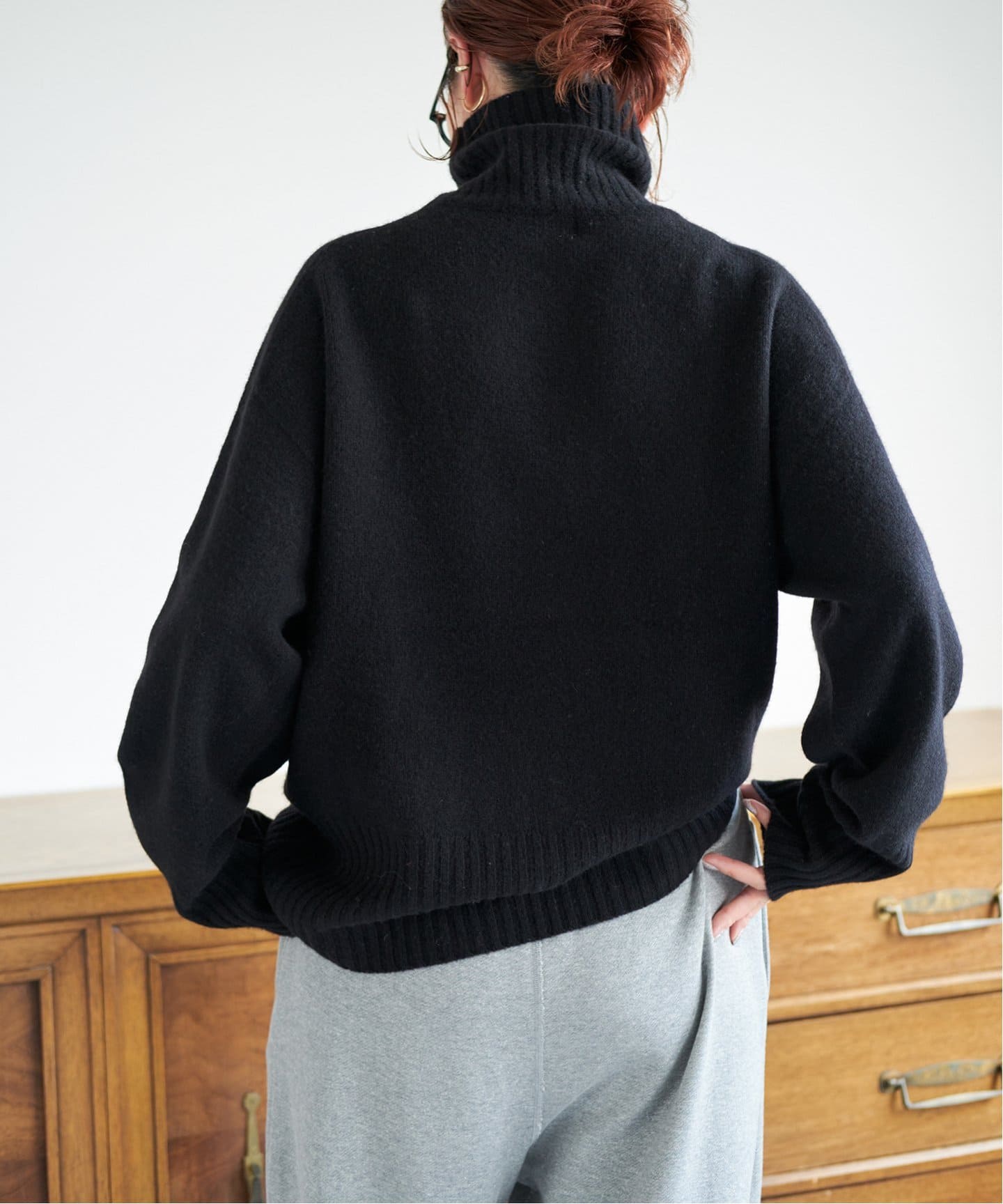 ウールカシミヤ タートルネックプルオーバー（ニット／セーター