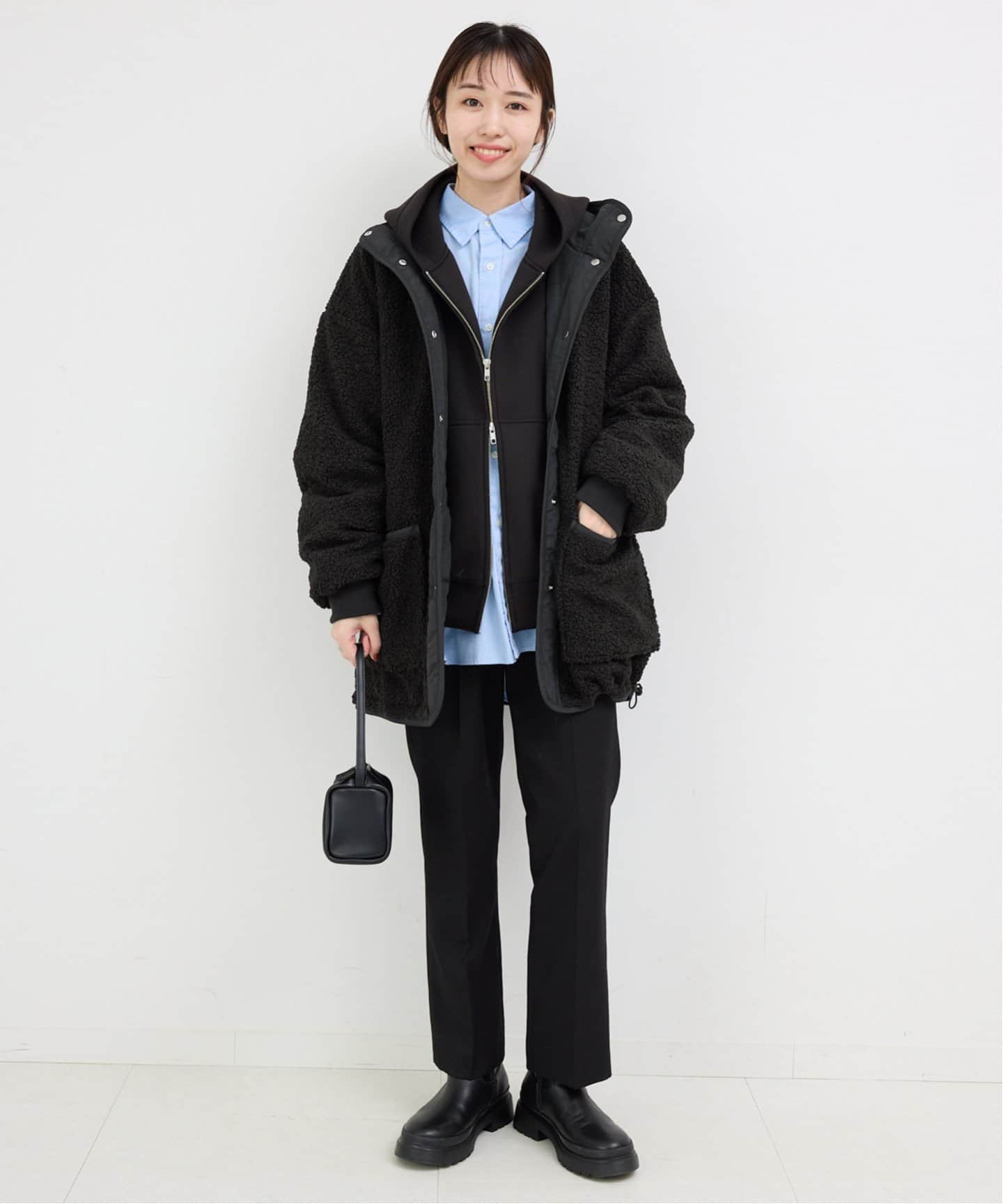 リバーシブルキルティングボアブルゾン（その他ブルゾン／アウター