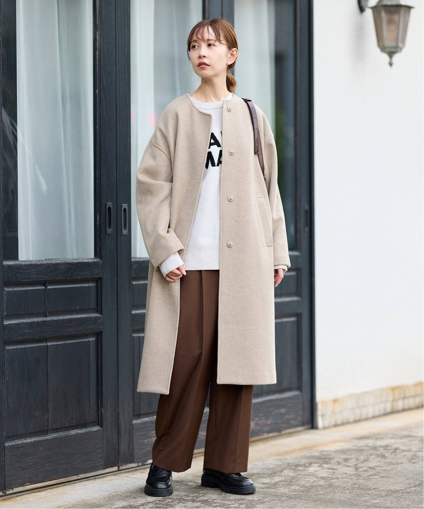 スーパー140ビーバーノーカラーコート（ノーカラーコート）｜JOURNAL