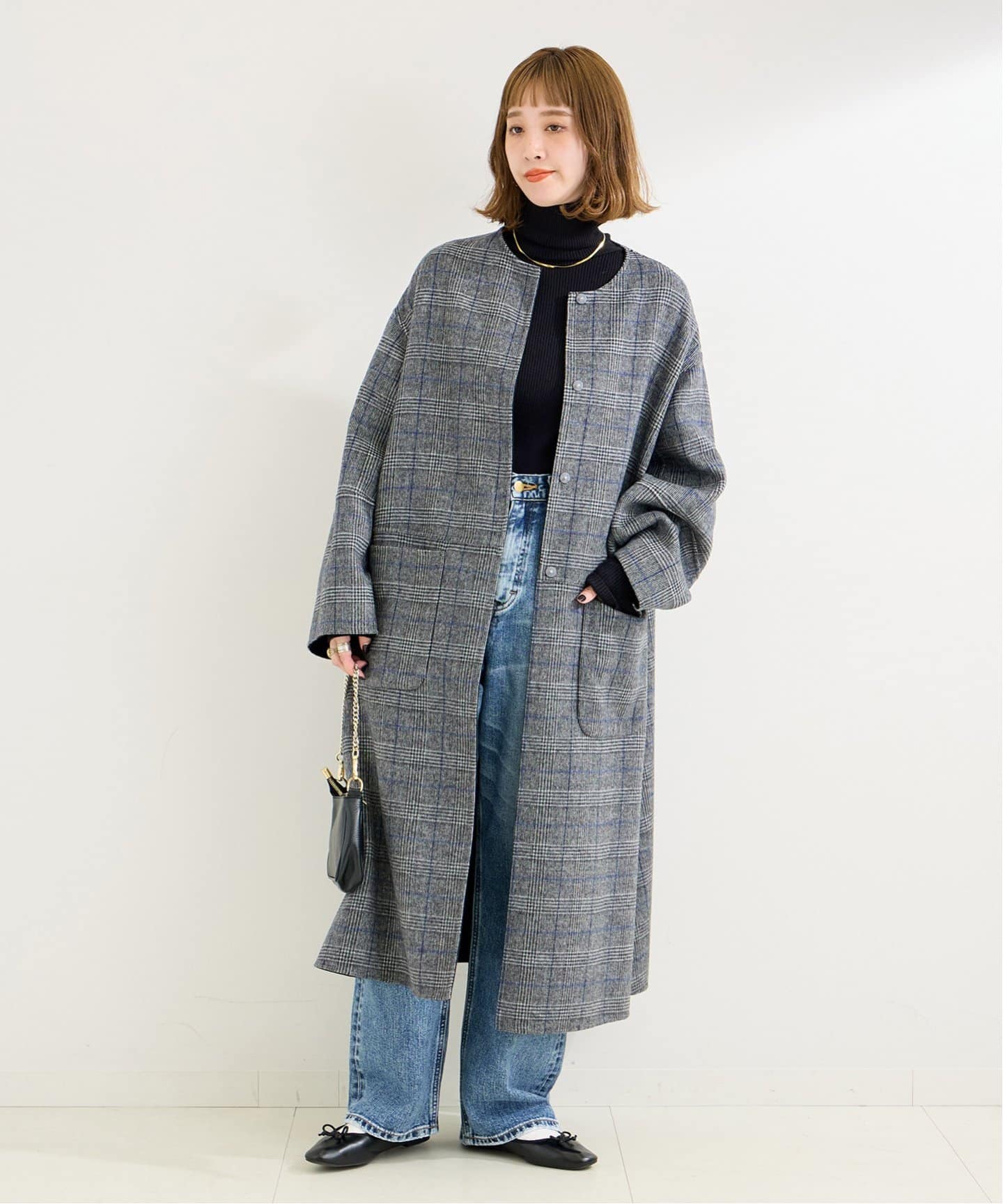 S120ブレンドリバーシブルコート（ノーカラーコート）｜B.C STOCK