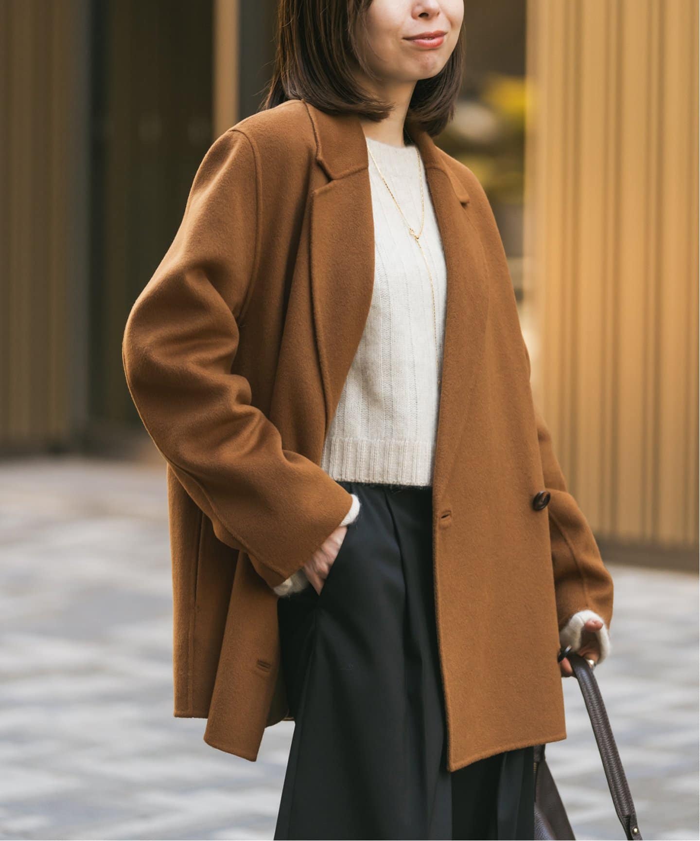 Super160sチェスターミドルコート（チェスターコート）｜NOBLE