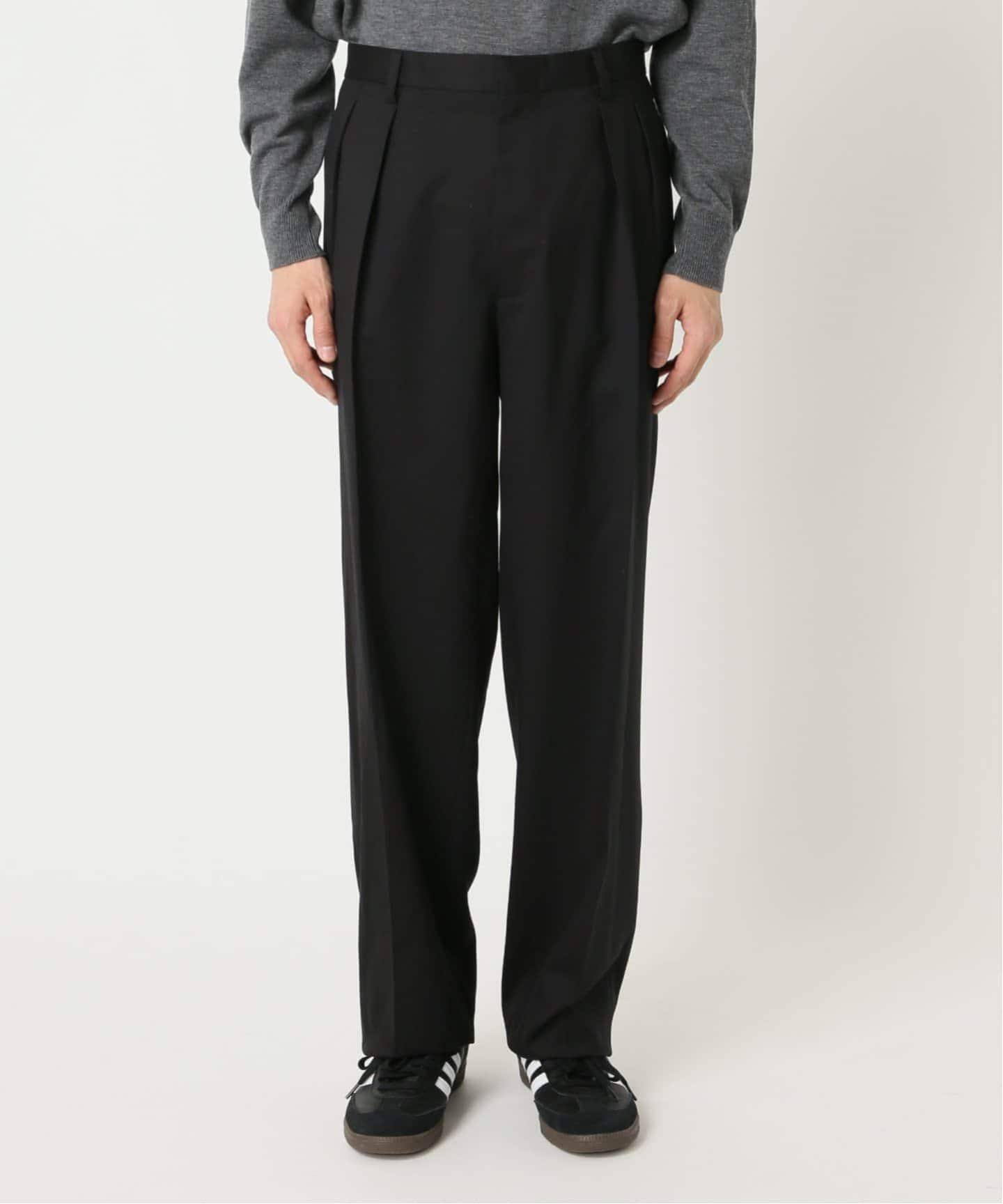 LE / エルイー】2TUCK WOOL PT（スラックス）｜L'ECHOPPE（レショップ