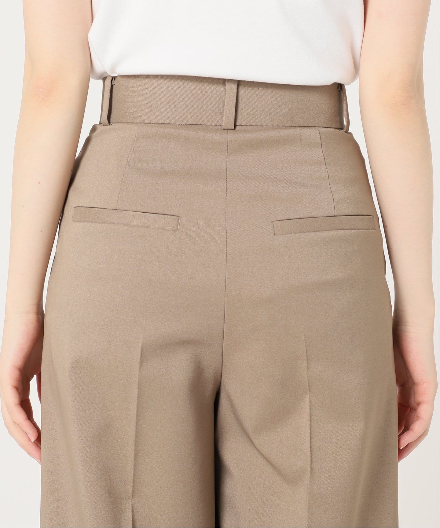 追加》エステルツイルストレッチスラックスパンツ 3（スラックス