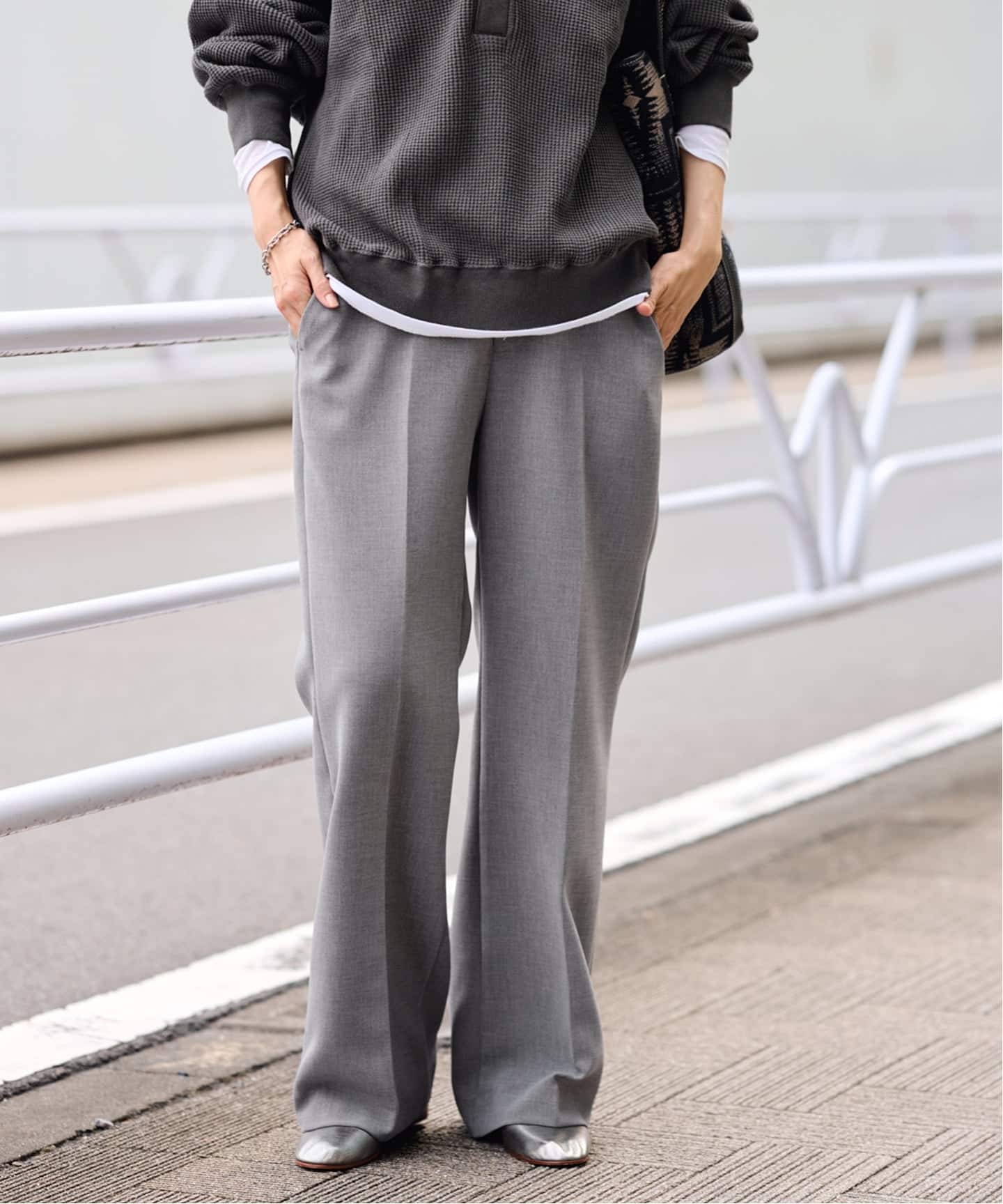 ≪追加≫セミフレアパンツ（スラックス）｜FRAMeWORK（フレームワーク