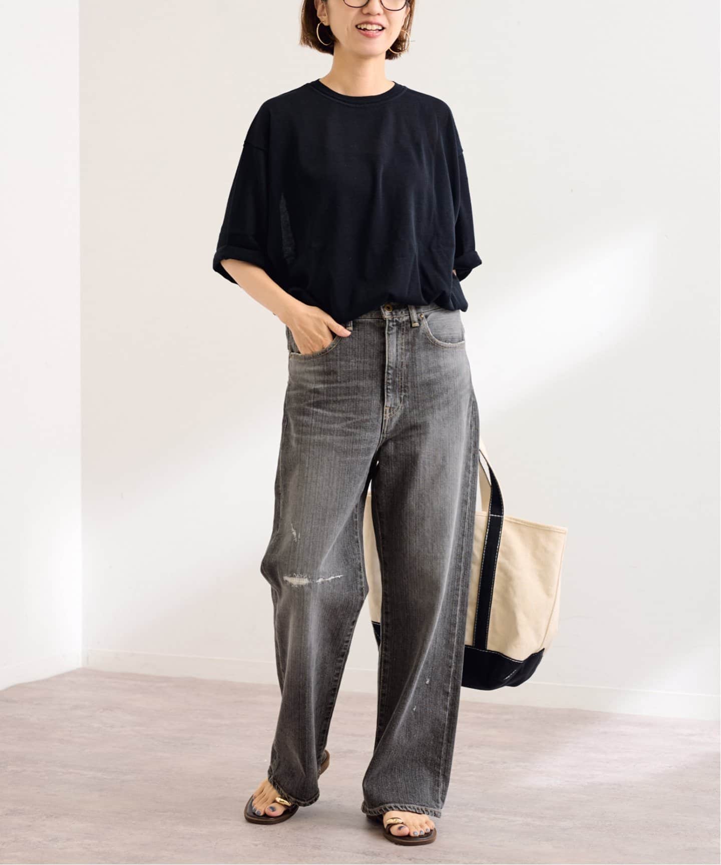 ≪追加・ベストセラー≫デニムストレートパンツ2（デニムパンツ