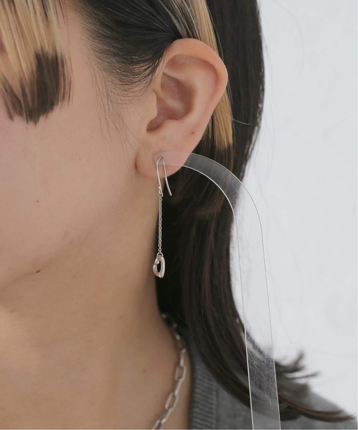 VINTAGE TIFFANY&Co./ティファニー】Open heart pierce chain(両耳