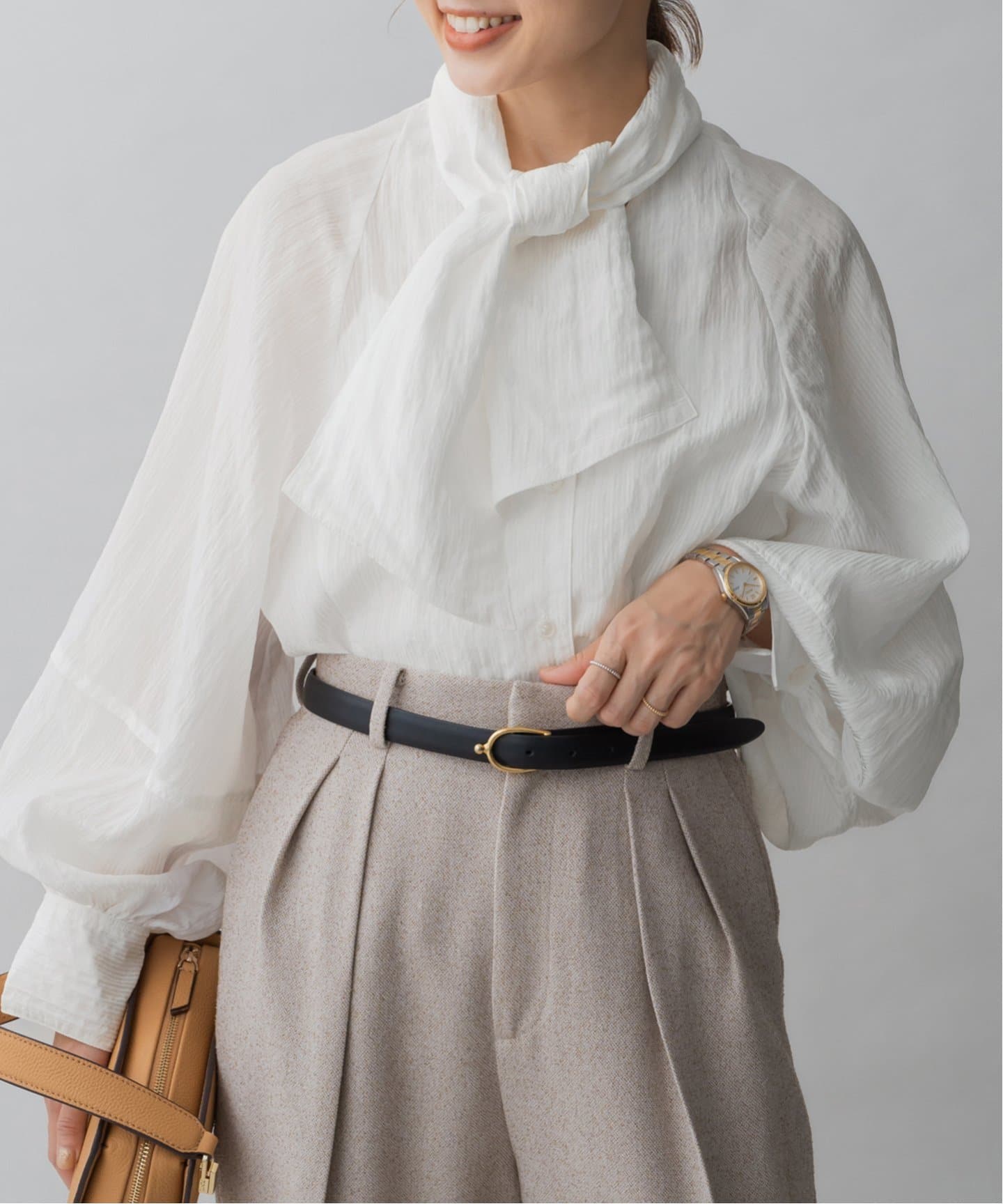 ＆NAVY 2way ボウタイ ブラウス（シャツ／ブラウス）｜IENA（イエナ