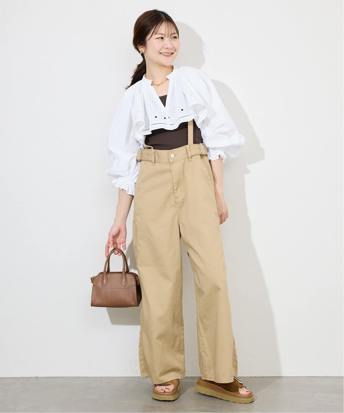 crinkle crinkle crinkle embroidery クロップド ブラウス CC-3526