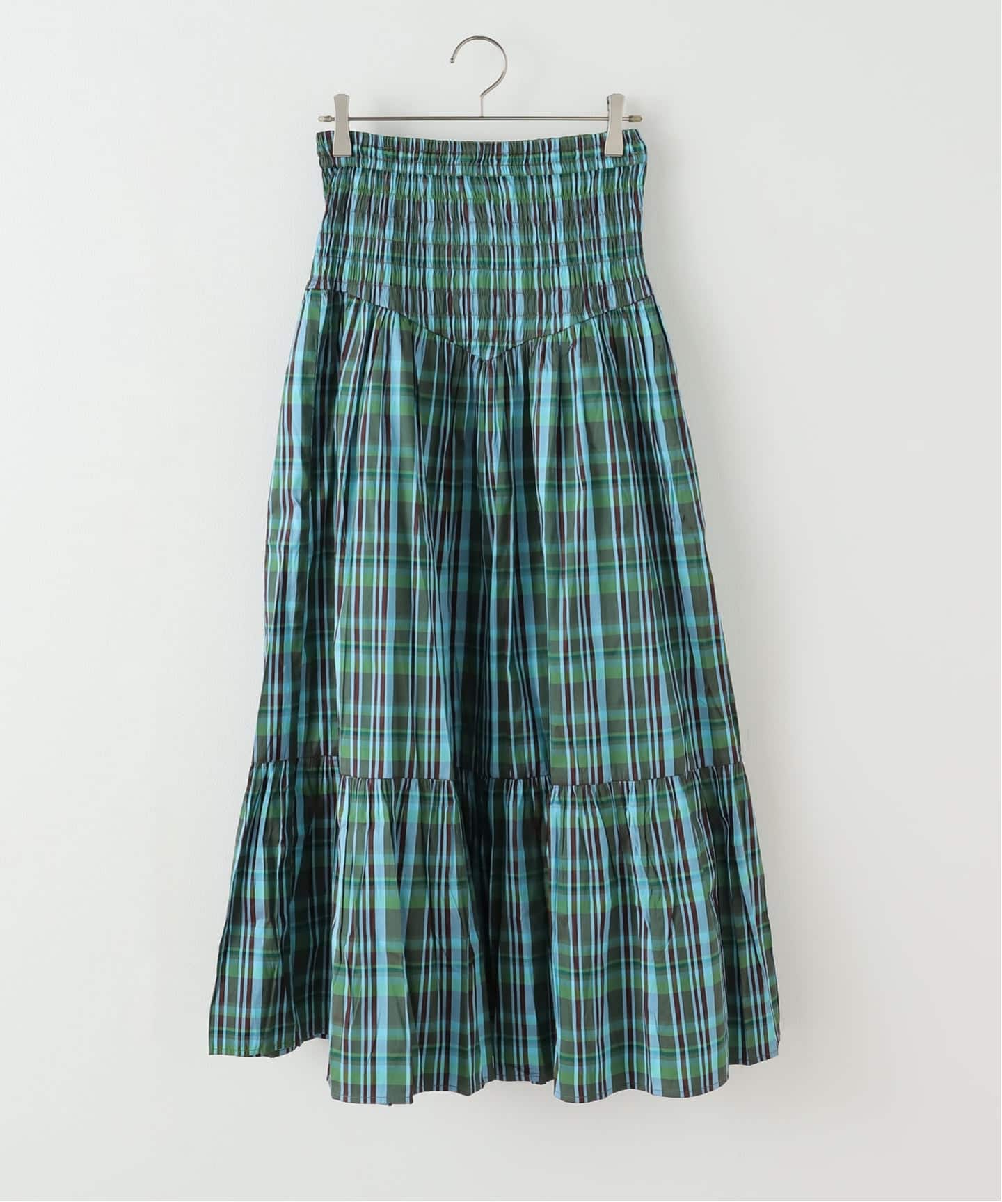 SARA MALLIKA/サラマリカ】POLY TAFFETA SHIRRING SK：スカート