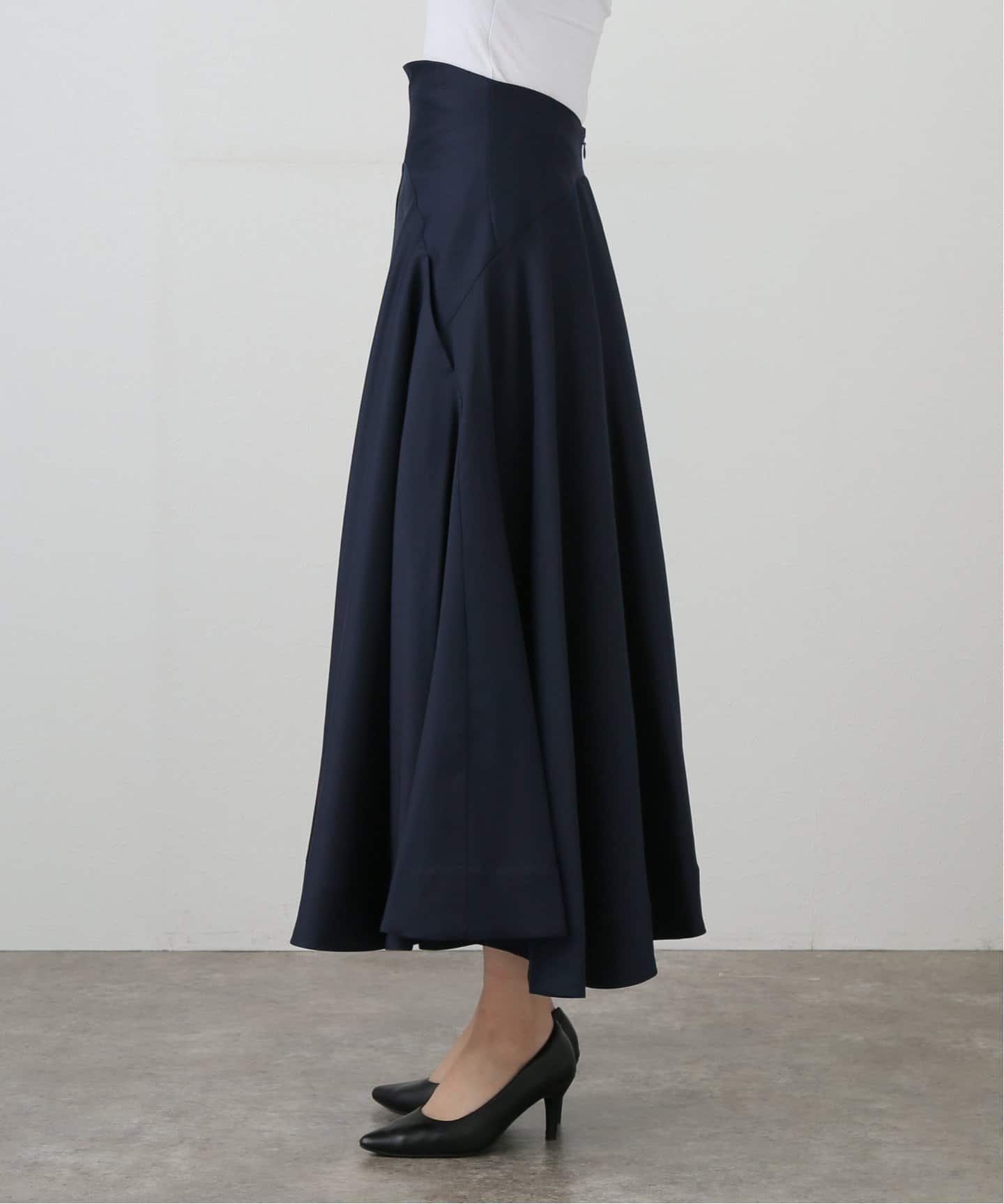 HARUNOBUMURATA/ハルノブムラタ】ウールシルクスカート（ロング