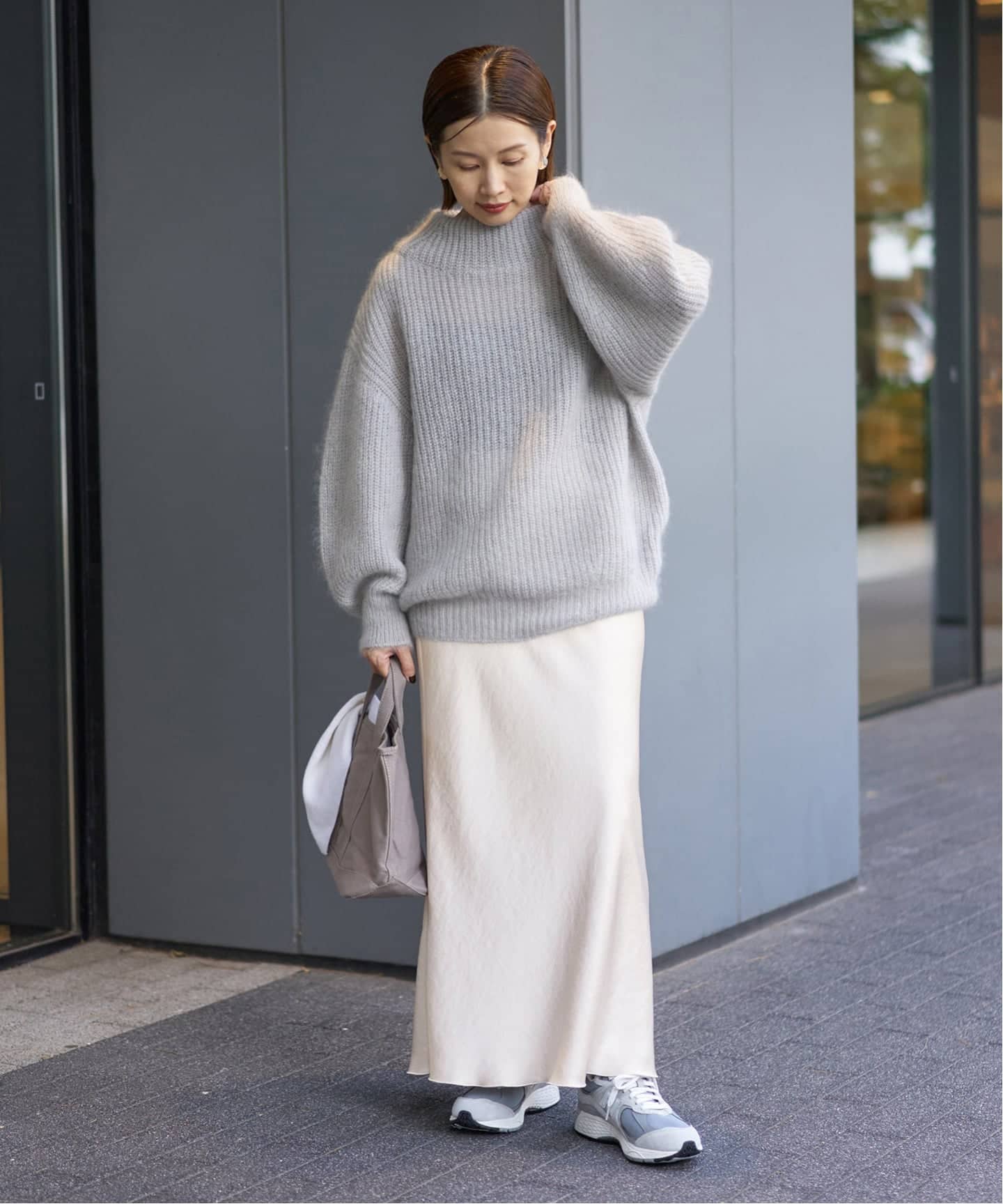 追加14》ダブルサテンスカート（ロング・マキシ丈スカート）｜IENA