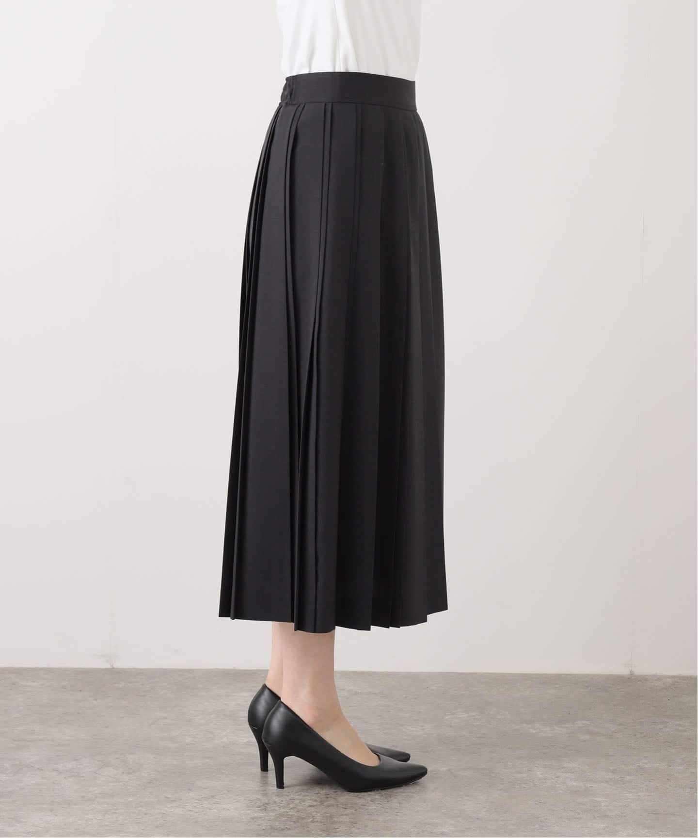 WEB限定/追加》ストレッチプリーツスカート（ひざ丈スカート）｜IENA