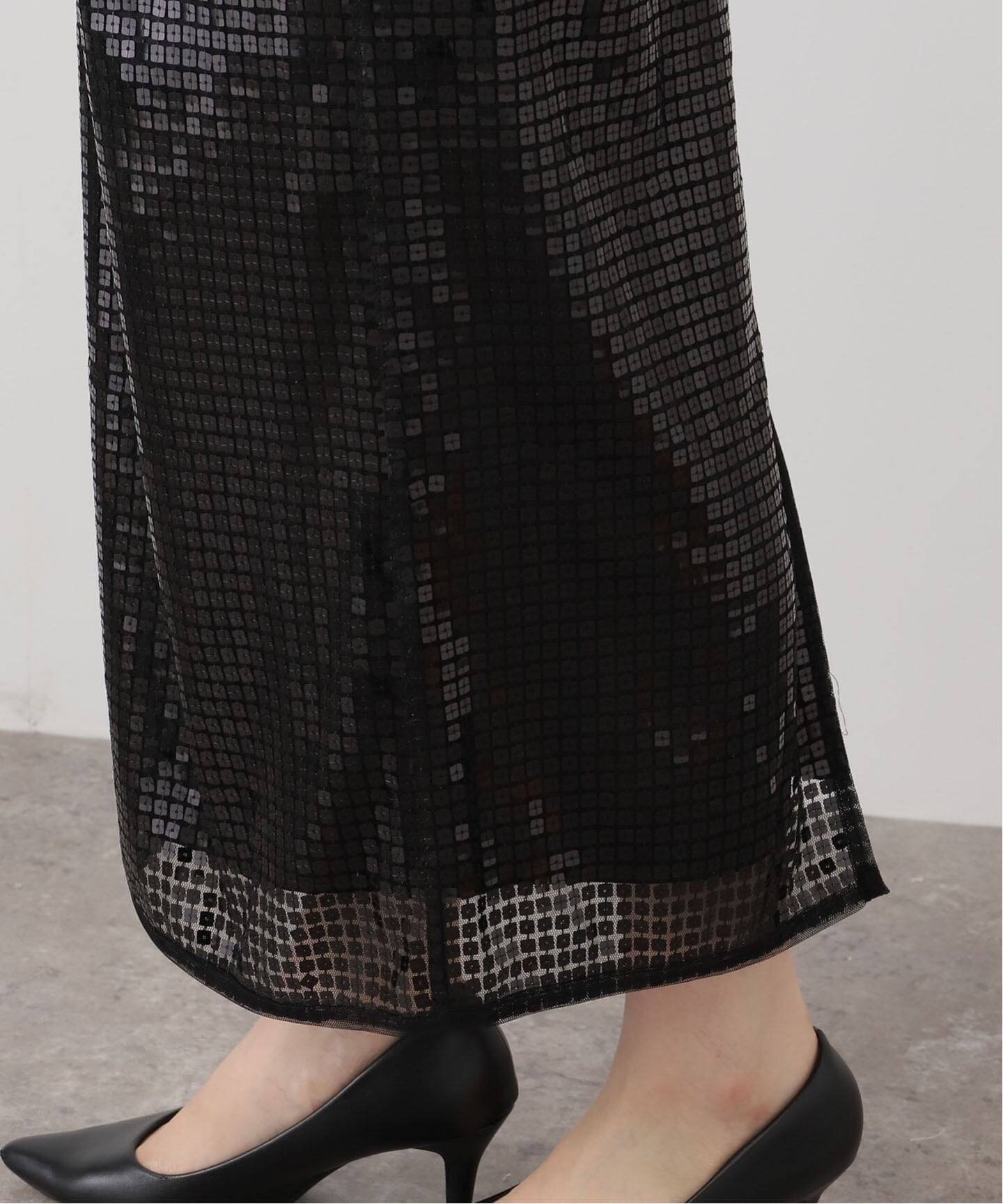 スクエアスパンコールスカート（ロング・マキシ丈スカート）｜SLOBE