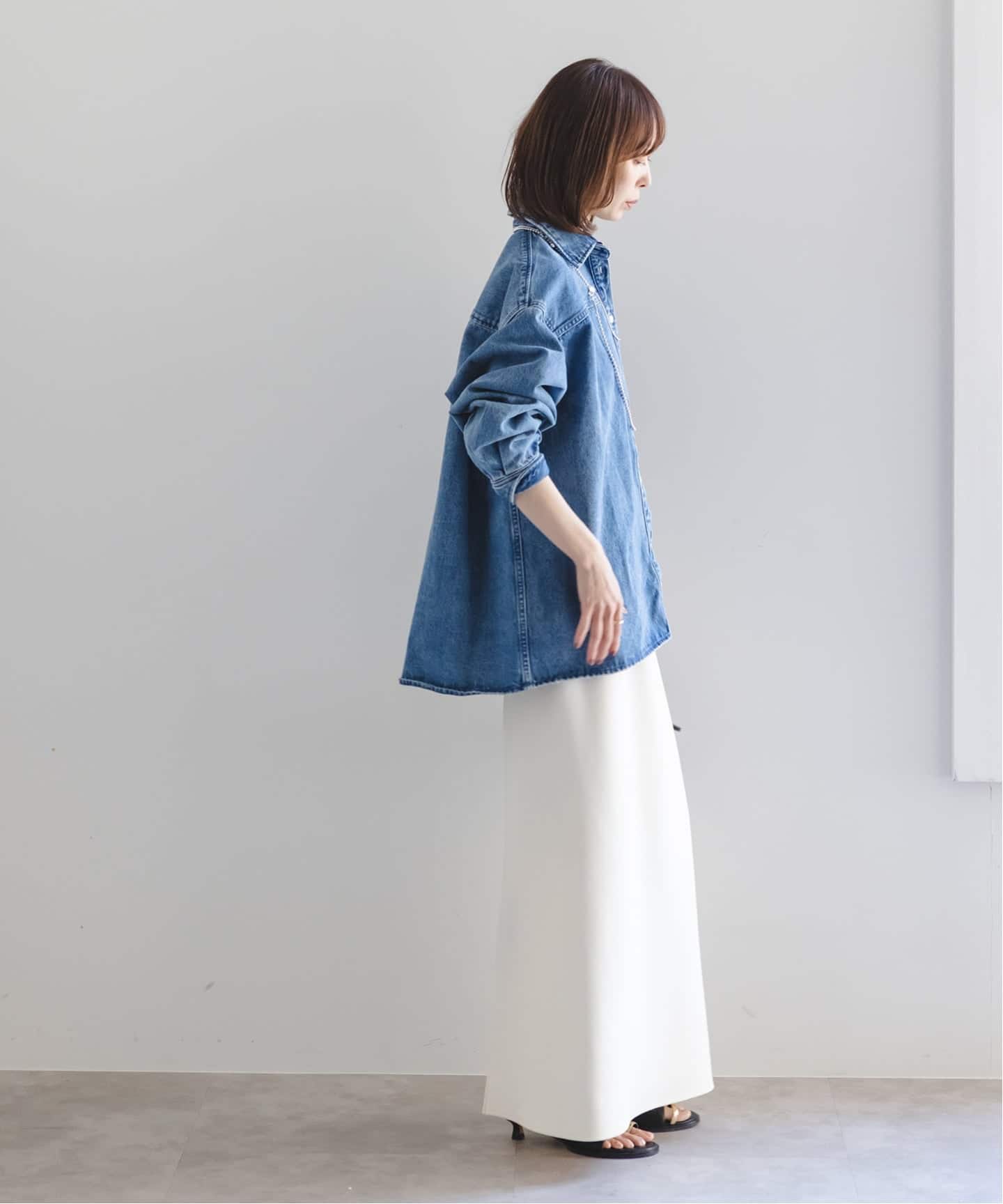 追加》【洗える】コンフォートジャージーライクタイトスカート 4