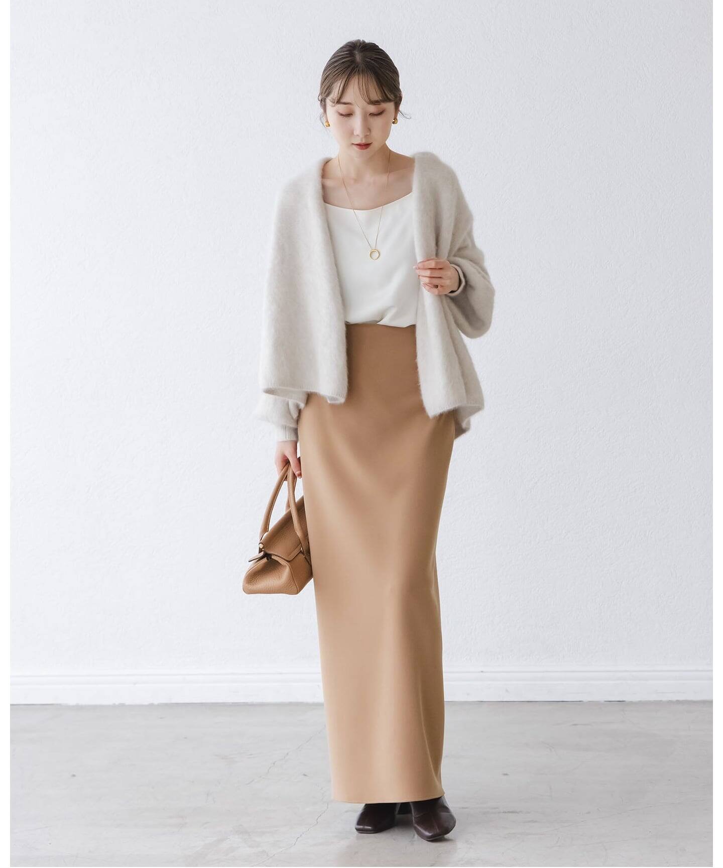 追加》【洗える】コンフォートジャージーライクタイトスカート7