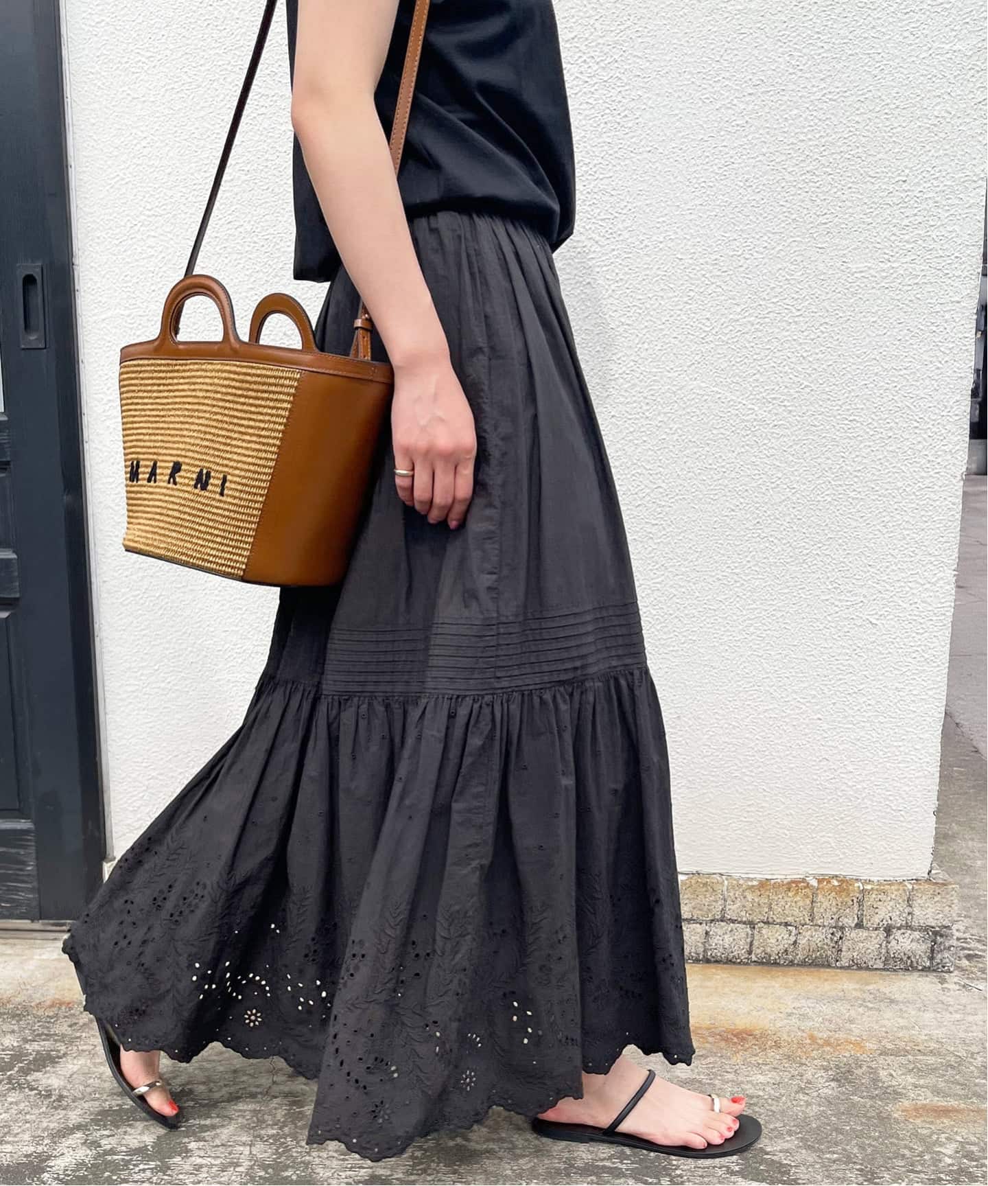 追加》エンブロイダリーレーススカート（ロング・マキシ丈スカート