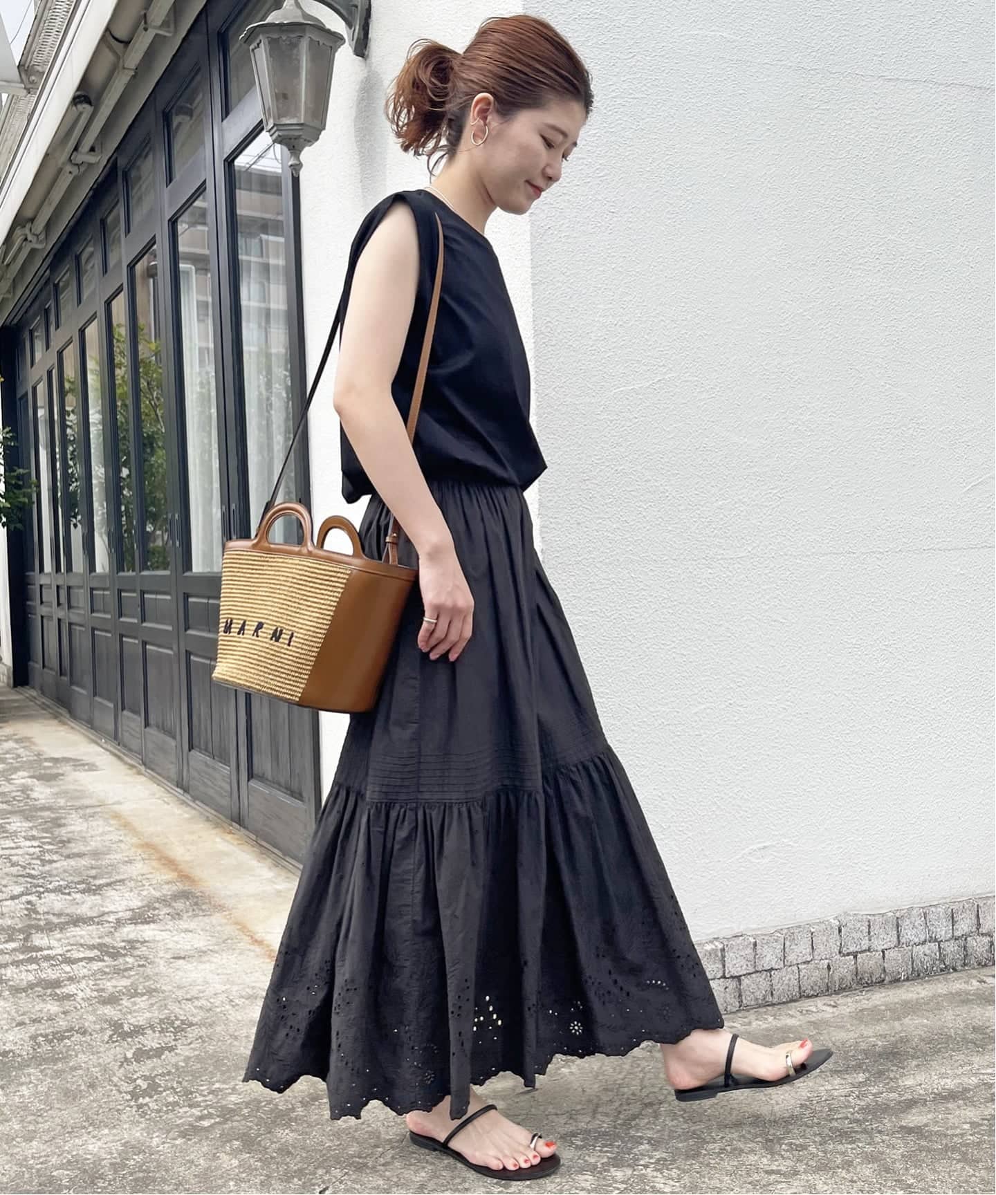 追加》エンブロイダリーレーススカート（ロング・マキシ丈スカート