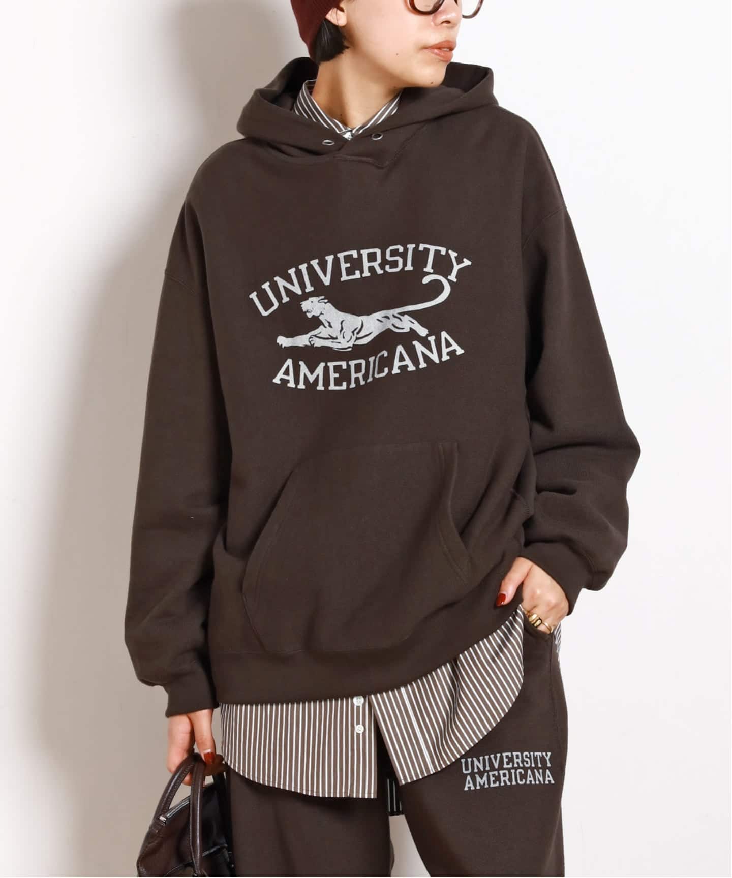AMERICANA/アメリカーナ】tiger college HOODIE PULLOVER（パーカー