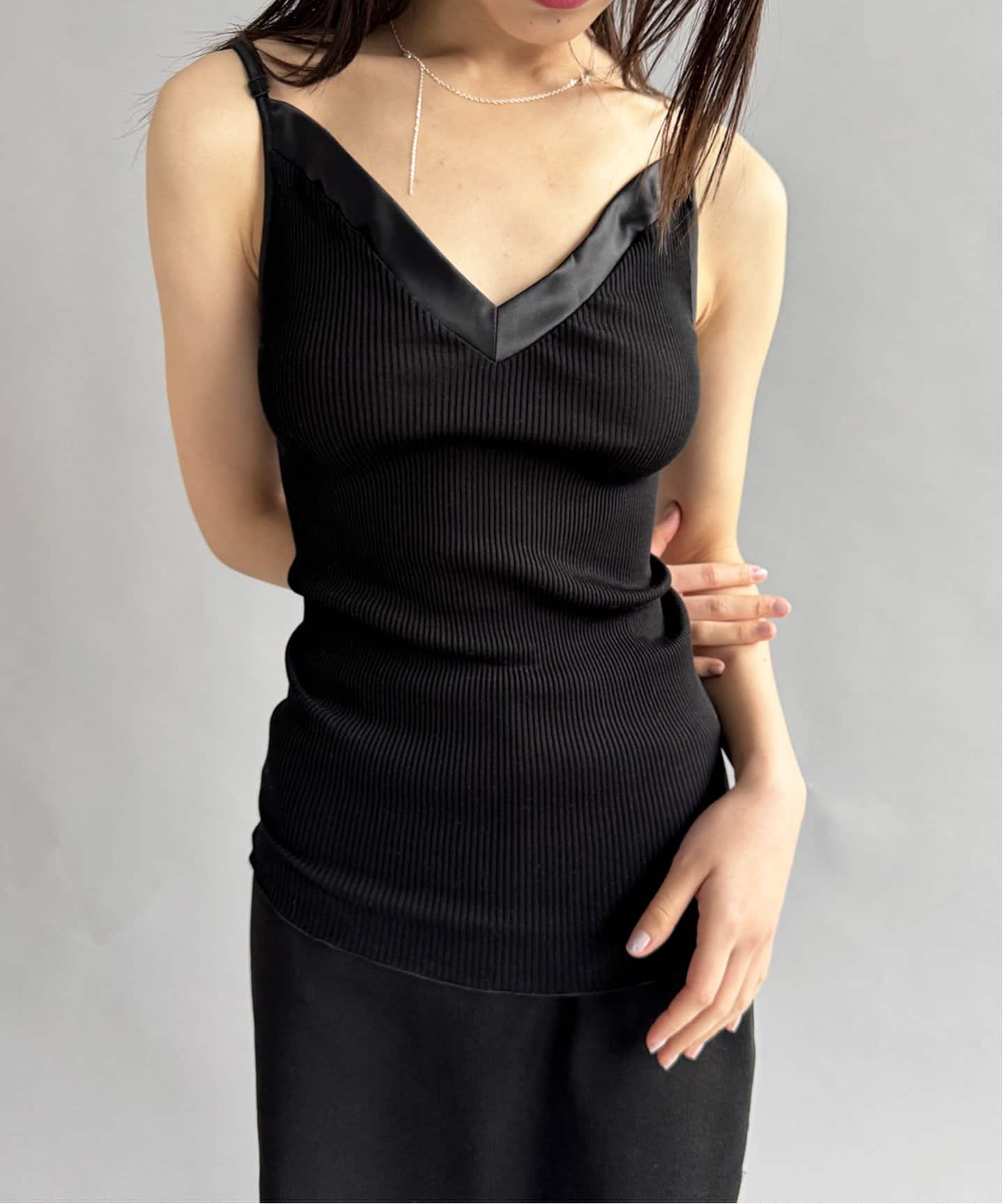 OSCALITO/オスカリート】コットンリブキャミソール（キャミソール